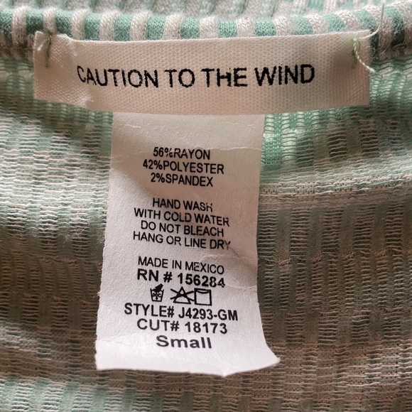 Caution To The Wind Faux Wrap Top - Picture 10 of 10